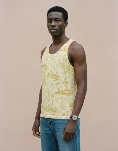 Men's Yellow Cerulean Tank Top tank top