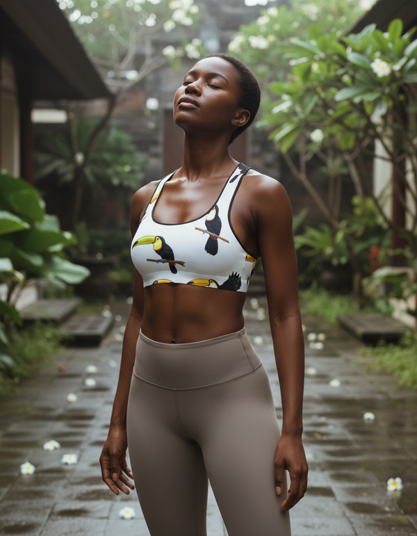 Jungle Longline Sports Bra Classic longline sports bras