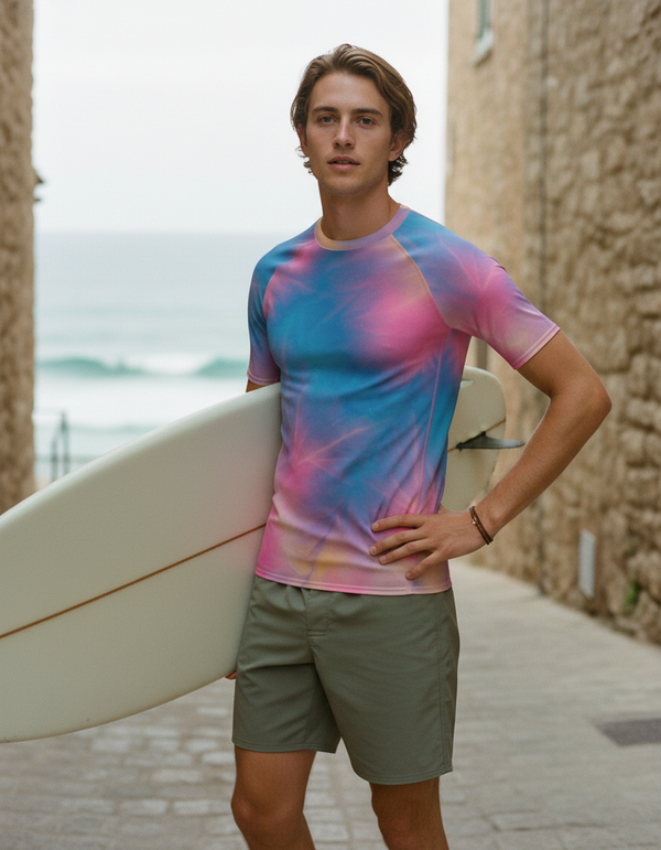 Men's Ice-Dye Rash Guard