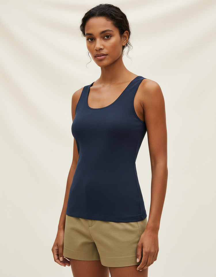 Dark Denim Tank Top Women's Tank Top — Dripper