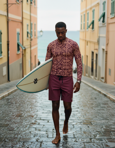 Men's Millennial Pink Tana rash guard
