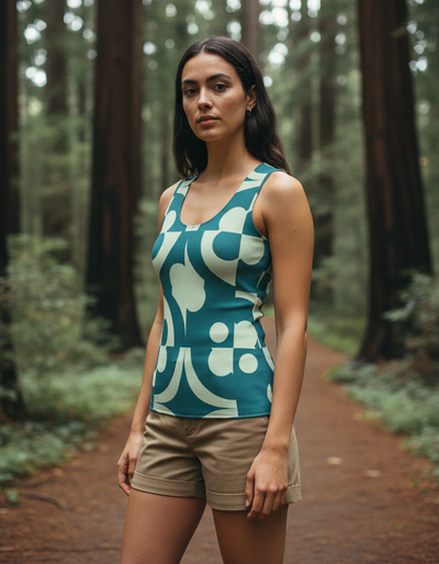 Women's Jelly Mint Kaleido Tank Top tank top