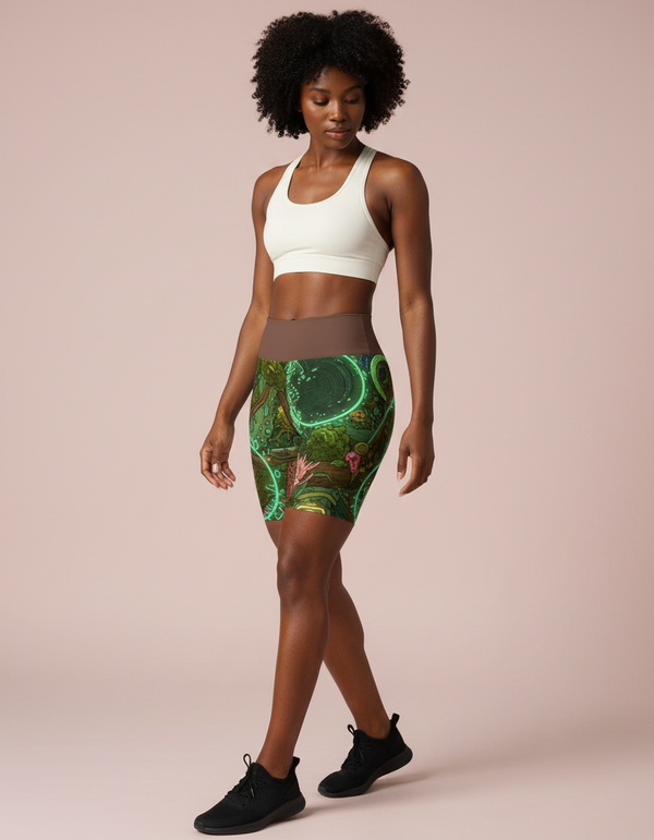 Yoga Shorts in Elysium