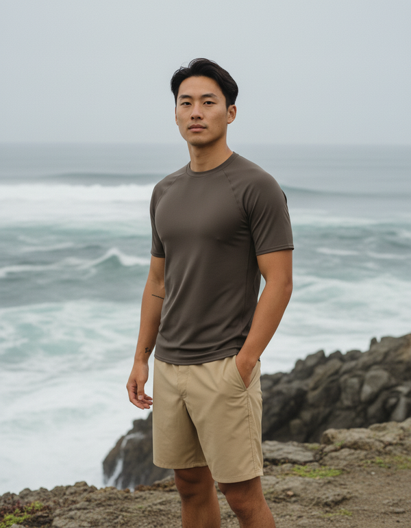 Men's Coffee Bean Rash Guard