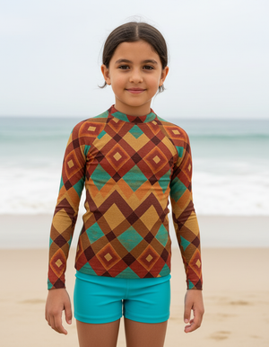 Kids Lava Falls Horizon kids rashguards