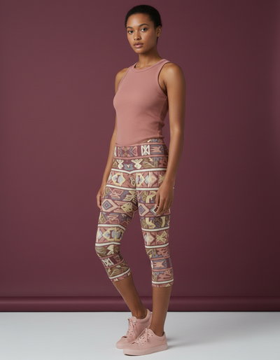 Dusty Rose Estilo Capri Leggings capri leggings
