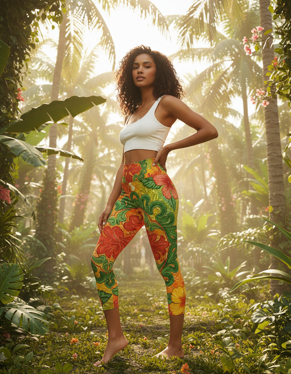 Oli Capri Yoga Leggings bikini — Dripper