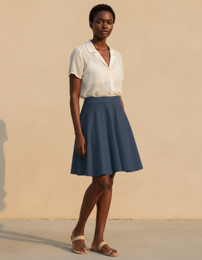 Hale Navy Skater Skirt skater skirt