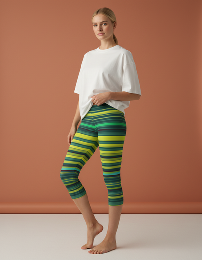 Runway Emerald Eclipse Capri Leggings capri leggings