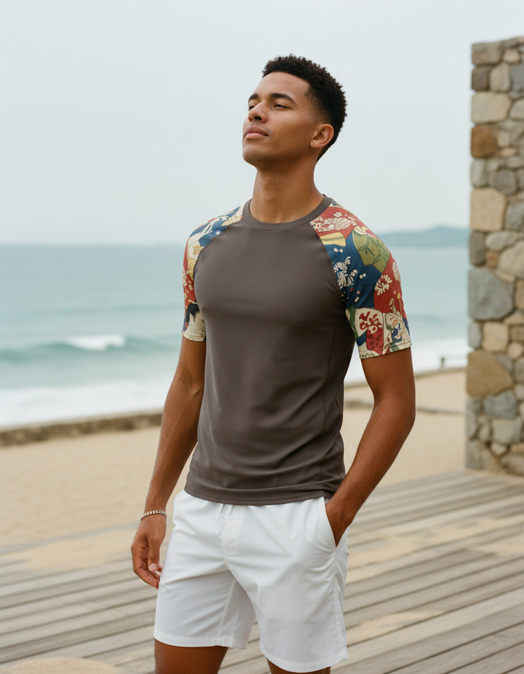 Men's Utamaro Ukiyo-e Rash Guard