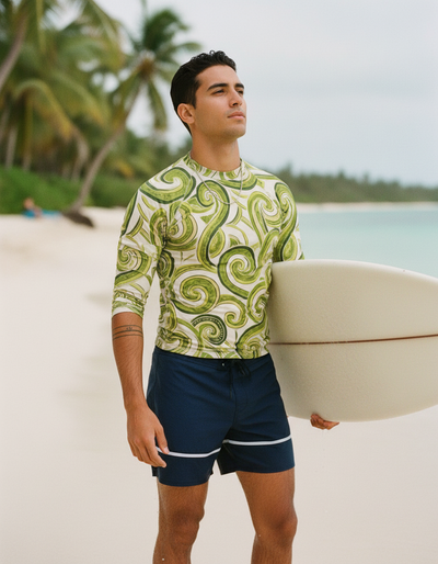 Men's Lime Spectrum rash guard
