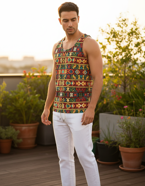Vibrant Echoes Estilo Tank Top