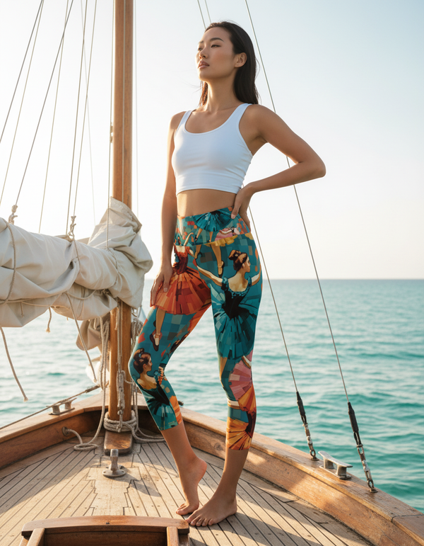 Ethereal Capri Yoga Leggings Capri Yoga Leggings — Dripper