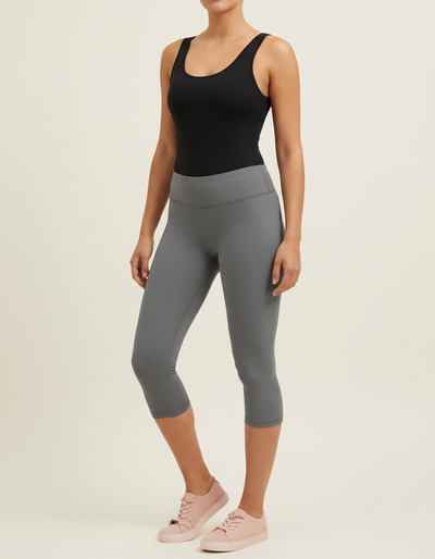 Gray Capri Leggings capri leggings