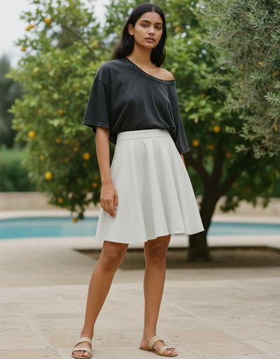 Silver Skater Skirt skater skirt