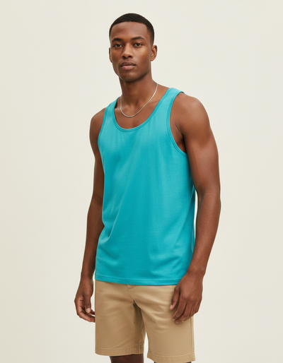 Men's Turquoise Tank Top tank top