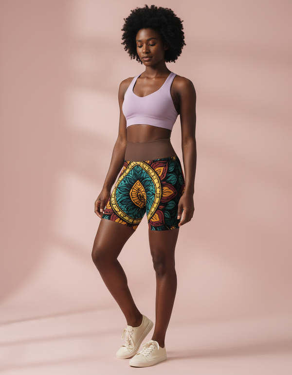 Mosaic Yoga Shorts bikini — Dripper