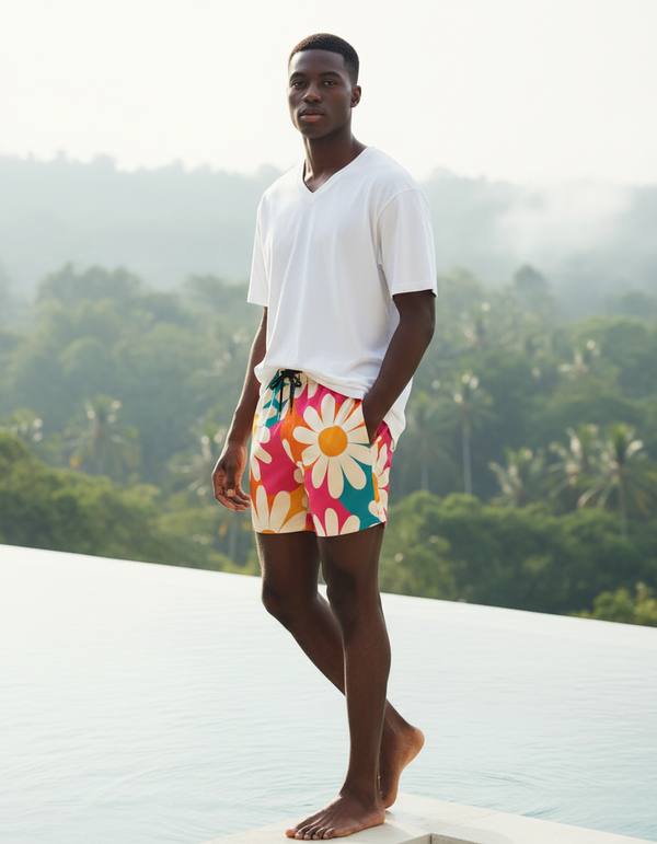 Floral Drift Petal Swim Trunks