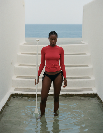 Women's Cinnabar rash guard