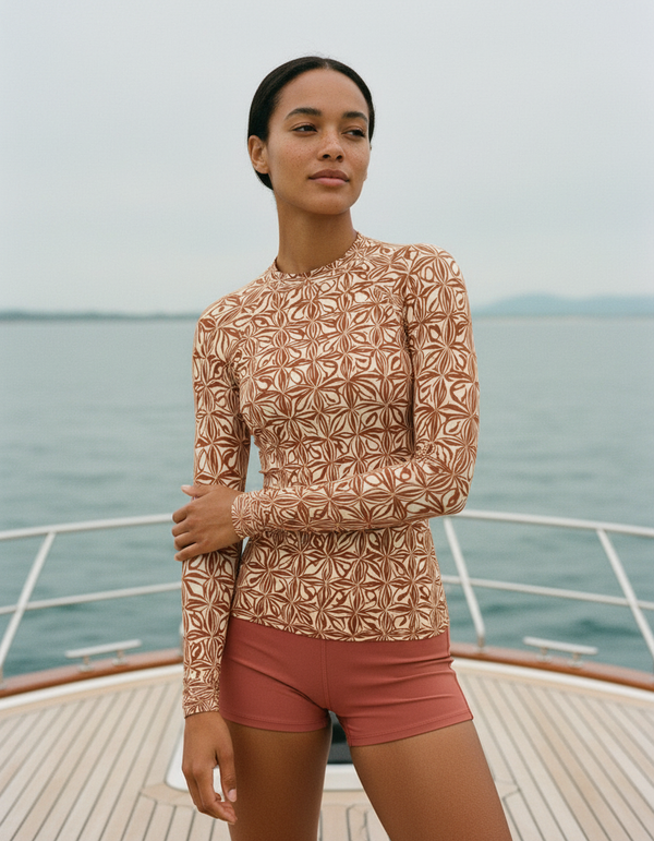 Rashguard in Coffee Bean Chord