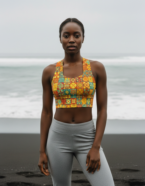 Chroma longline sports bras