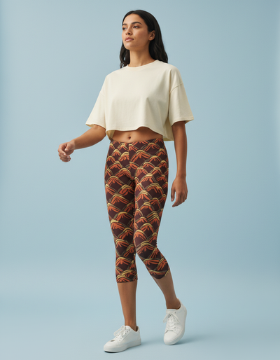 Coral Kairo Capri Leggings capri leggings