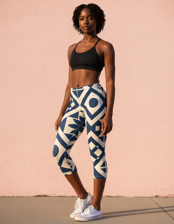 Tessera Capri Leggings Capri Leggings — Dripper