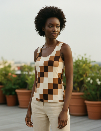 Women's Coffee Bean Prism Tank Top tank top