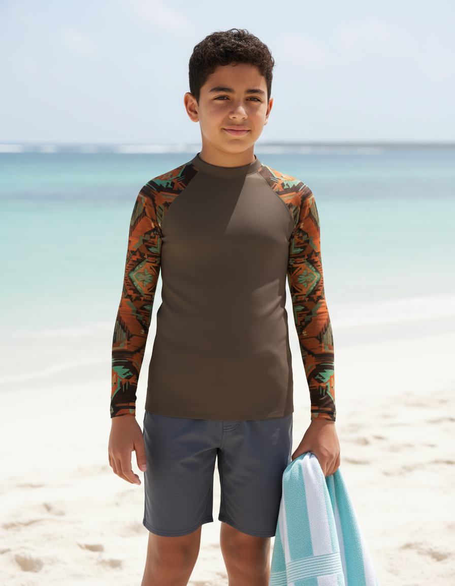 Youth Tribal youth rashguards