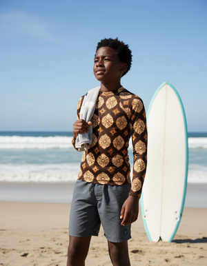 Coffee Bean Yuki Youth Rash Guard Youth Rash Guard — Dripper
