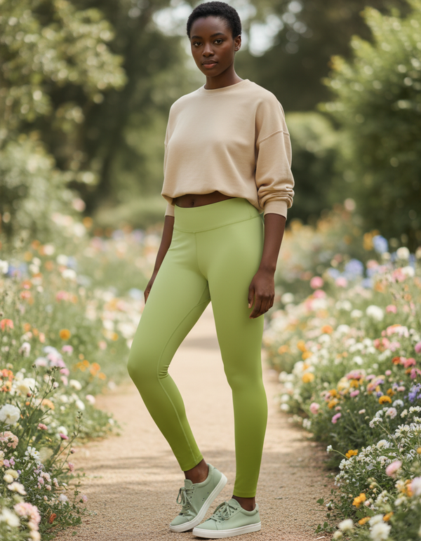 Leggings in Runway Chartreuse Elysium
