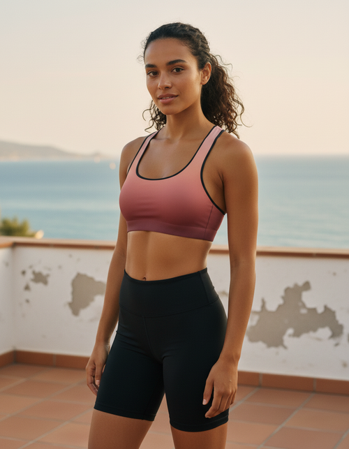 Dusty Rose Celestia Classic Sports Bra Sports Bra — Dripper
