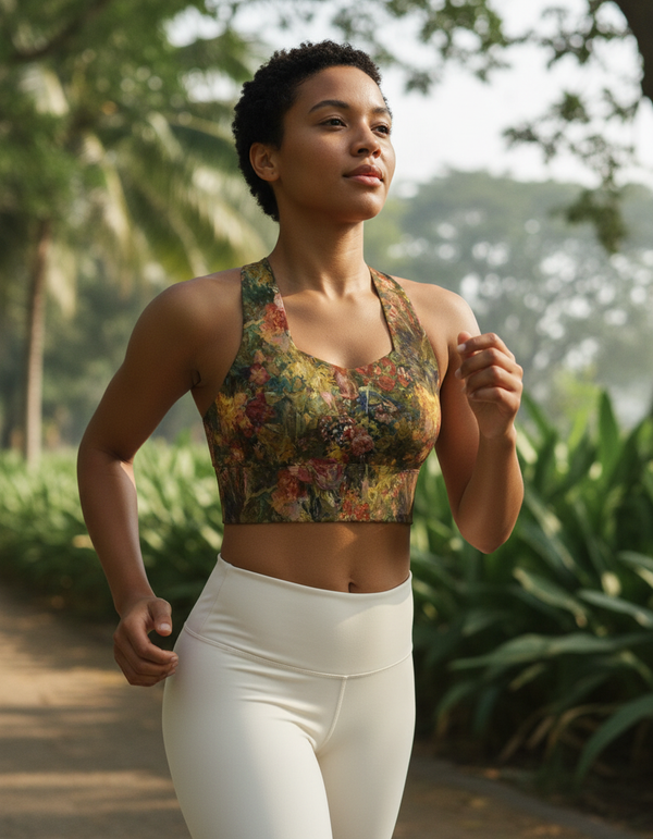 Renoir Collection longline sports bras