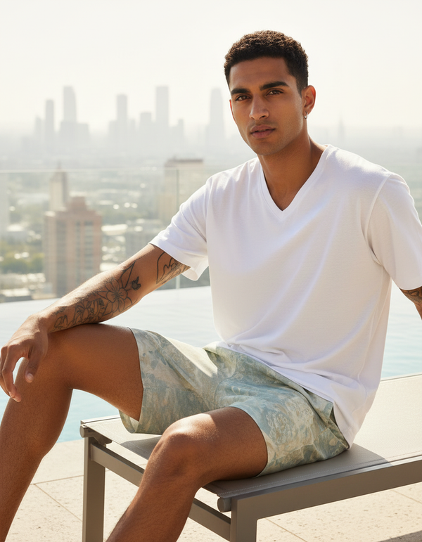 Sandy Shores Haven Swim Trunks