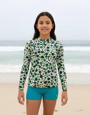 Youth Runway Emerald Dapple youth rashguards