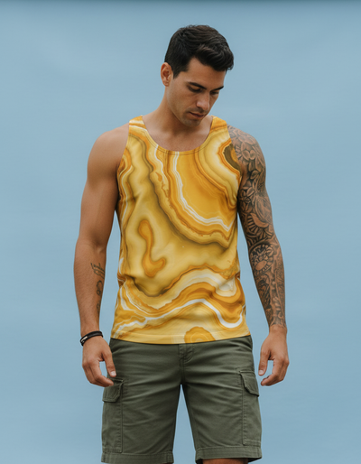Men's Lemon Yellow Sublime Tank Top tank top