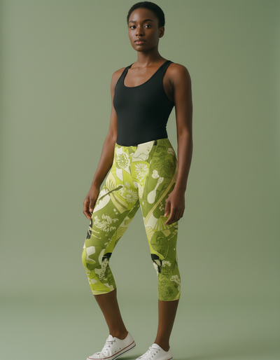 Lime Mizuki Capri Leggings capri leggings
