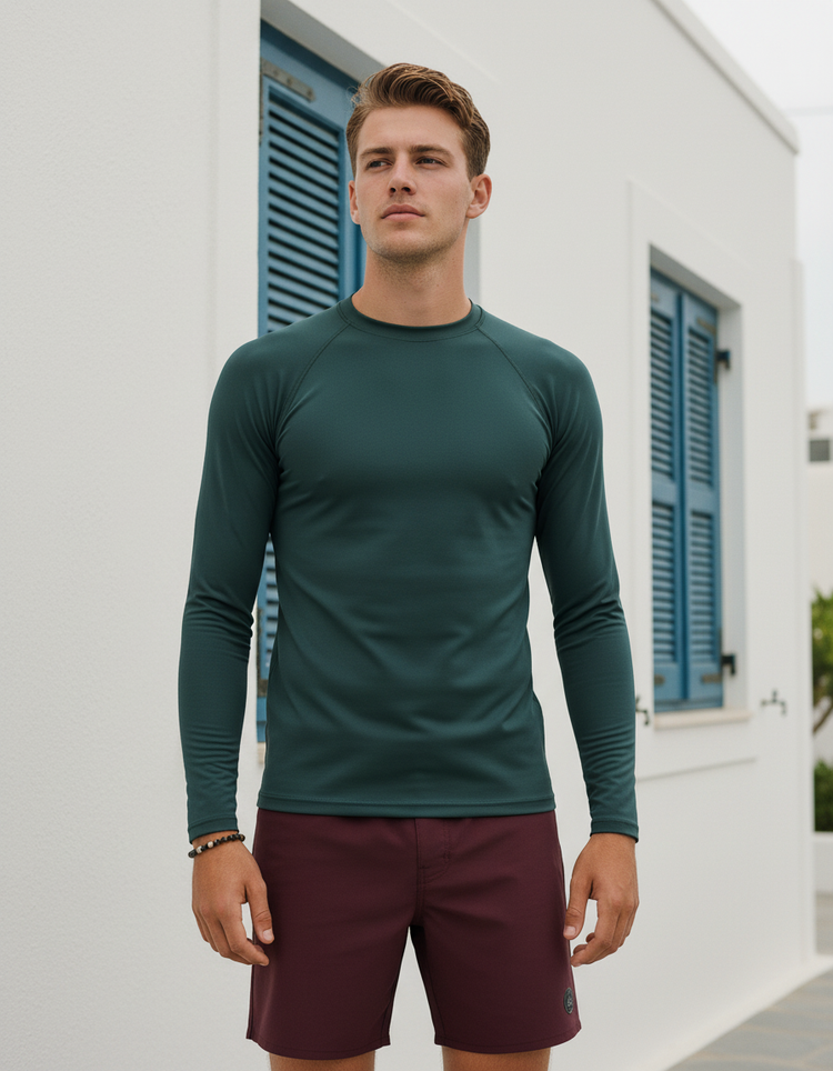 Charcoal Rash Guard Men's Rashguard — Dripper