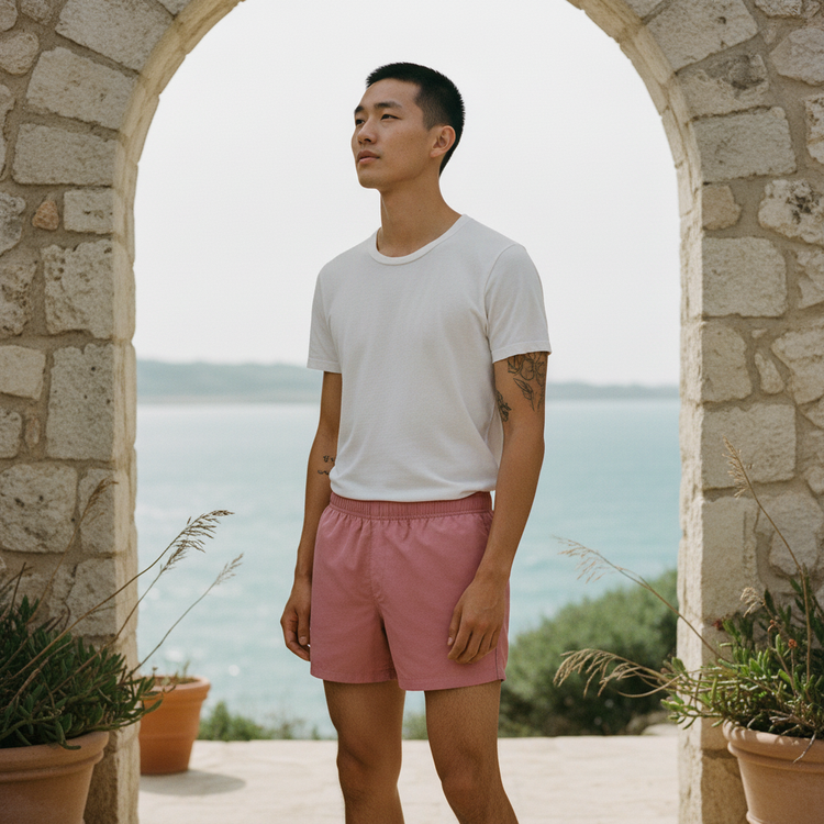 Rose Men's Swim Trunks Men's Swim Trunks — Dripper