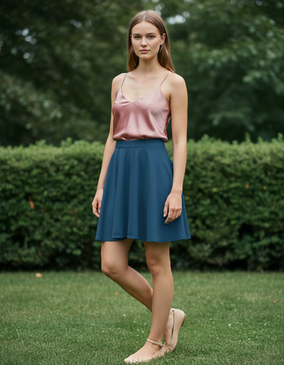 Marine Blue Skater Skirt skater skirt