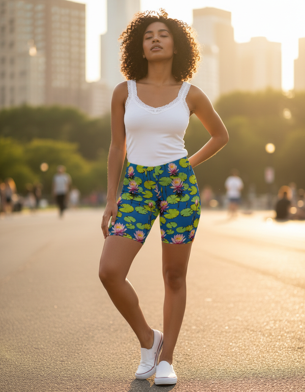 Monet Water Lilies women's short shorts