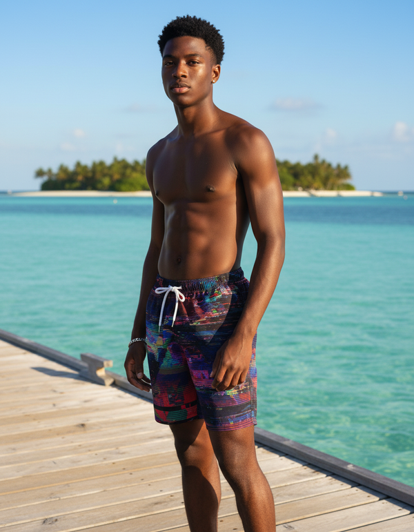 Glitch Collection men's swim trunks