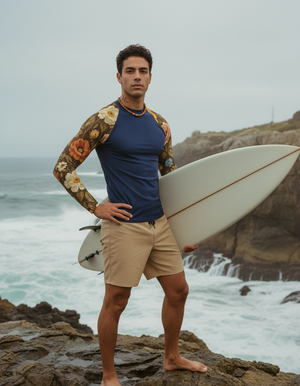 Men's Amber Haze Elysium men's short-sleeve rashguards