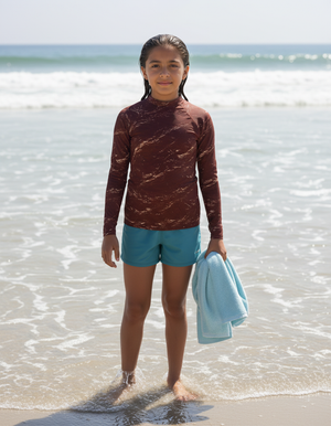 Youth Burnt Sienna Eclipse youth rashguards