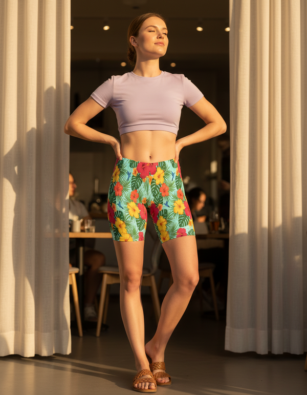 Women's Short Shorts in Petal