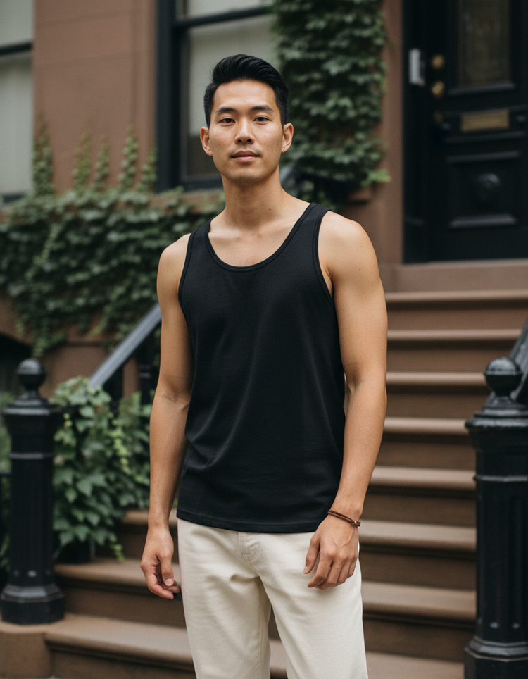 Void Black Tank Top Men's Tank Top — Dripper