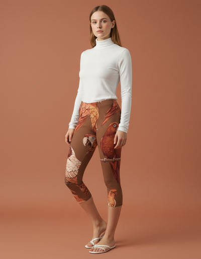 Muskmelon Tropique Capri Leggings capri leggings