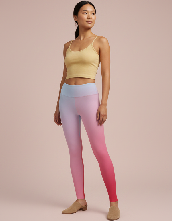 Leggings in Millennial Pink Elysium