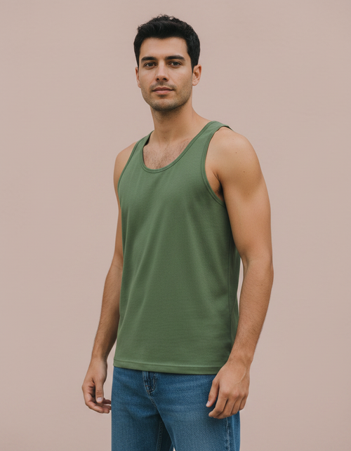 Amber Haze Fern Tank Top Men's Tank Top — Dripper