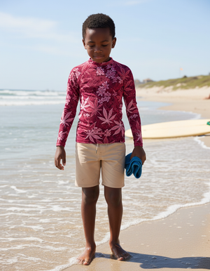 Hot Pink Kumo Kids Rash Guard Kids Rash Guard — Dripper